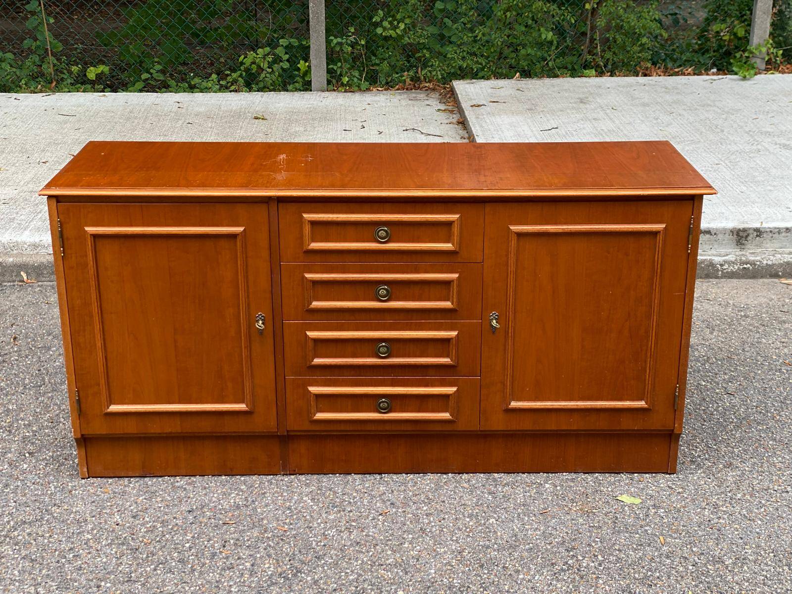 Large low storage unit / Sideboard 155 cm Ideal for 70's TV unit