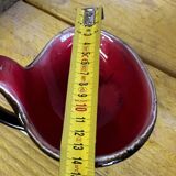 Vide poche West Germany - Forme Libre Marron irisée et rouge - 60’s