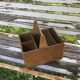 Storage basket the 1950s vintage wooden