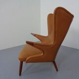 Teak and leather armchair by Svend Skipper for Skippers Møbler, Denmark, 1960s