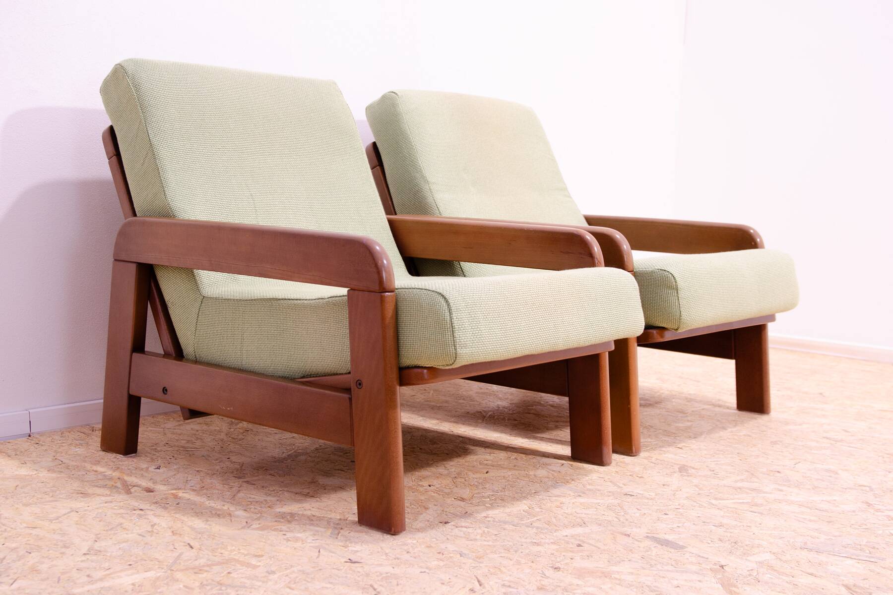 Fauteuils vintage de style scandinave, années 1980, set de 2