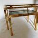 2 nesting tables by Guy Lefèvre for the Maison Jansen of the 70s