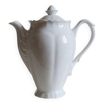 Large Limoges white porcelain teapot/coffee maker