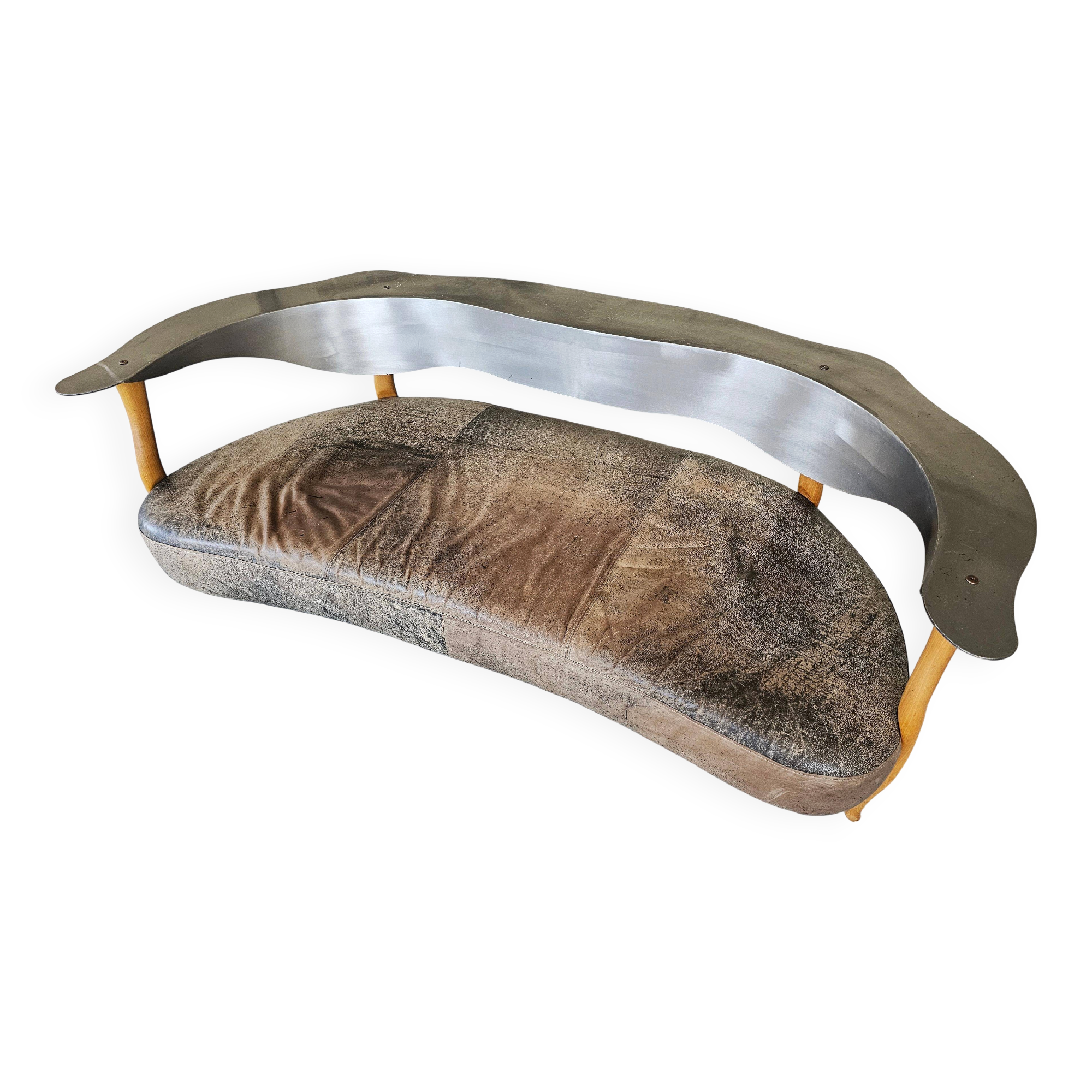 Postmodern sculptural three-seater canapé "Fantasy Island" Kurt Bayer
