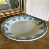 Old dessert service, compotier flat plates iron Prima Saint Amand