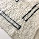 Moroccan Berber carpet Beni Ouarain with black graphic patterns 2.4x1.58m