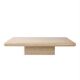 Jean Claude Mahey coffee table in speckled resin and wood, 1970s.