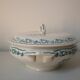 Soup bowl Saint Amand, green pattern - model 4025