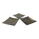 Three silver-plated metal trinket trays/candle holders