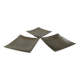 Three silver-plated metal trinket trays/candle holders