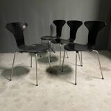 Set of 4 Mosquito chairs by Arne Jacobsen 1960 for Fritz Hansen.