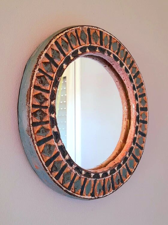 Ceramic mirror Roland Zobel 1970