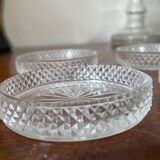 Vintage crystal coasters
