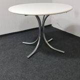 Vintage round white dining table