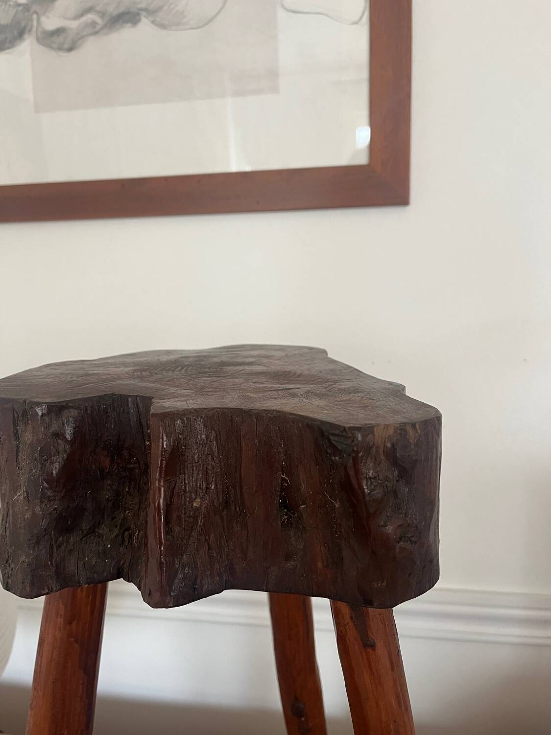 Brutalist tripod stool