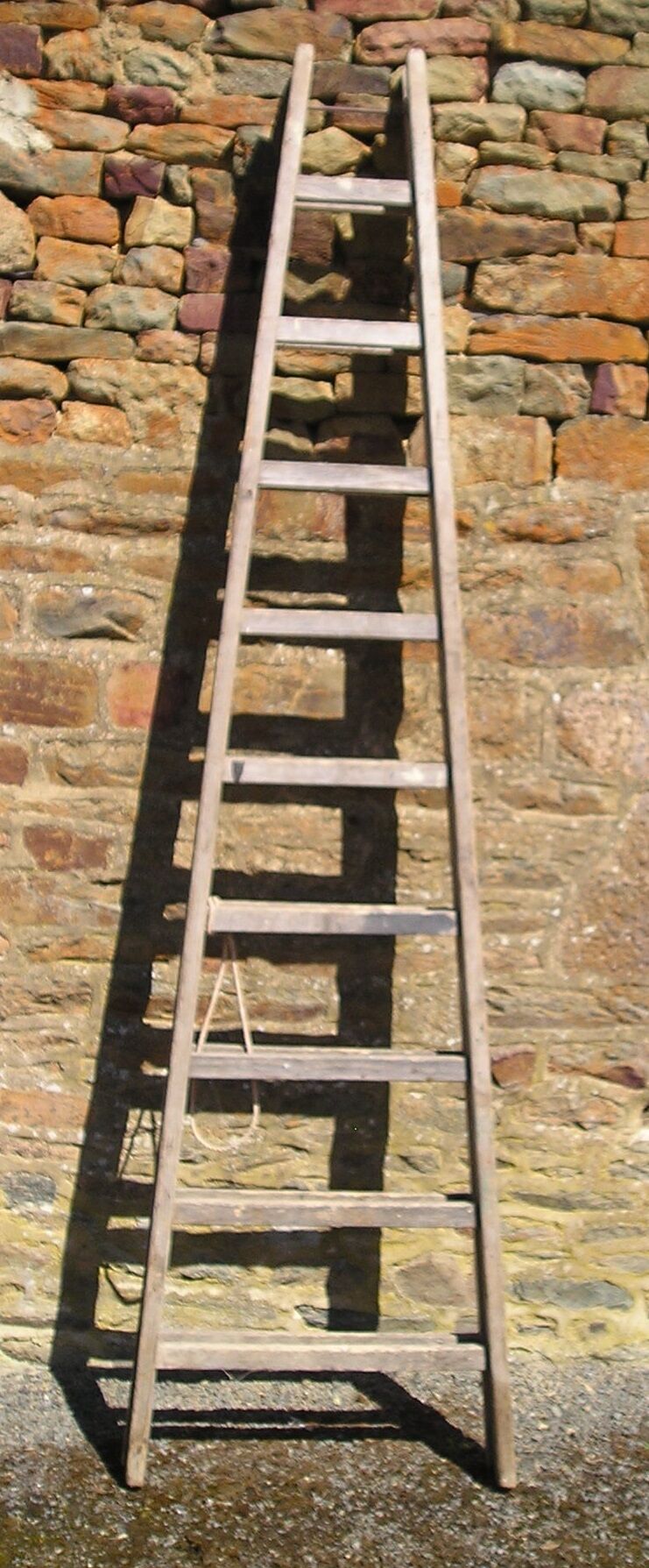 Old wooden painter's scale