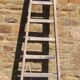 Old wooden painter's scale
