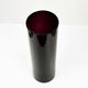 1980s Minimalist, Large Hyalite Glass Vase Borske Sklo, Czechoslovakia