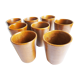 Lot de 8 verres en grès Digoin