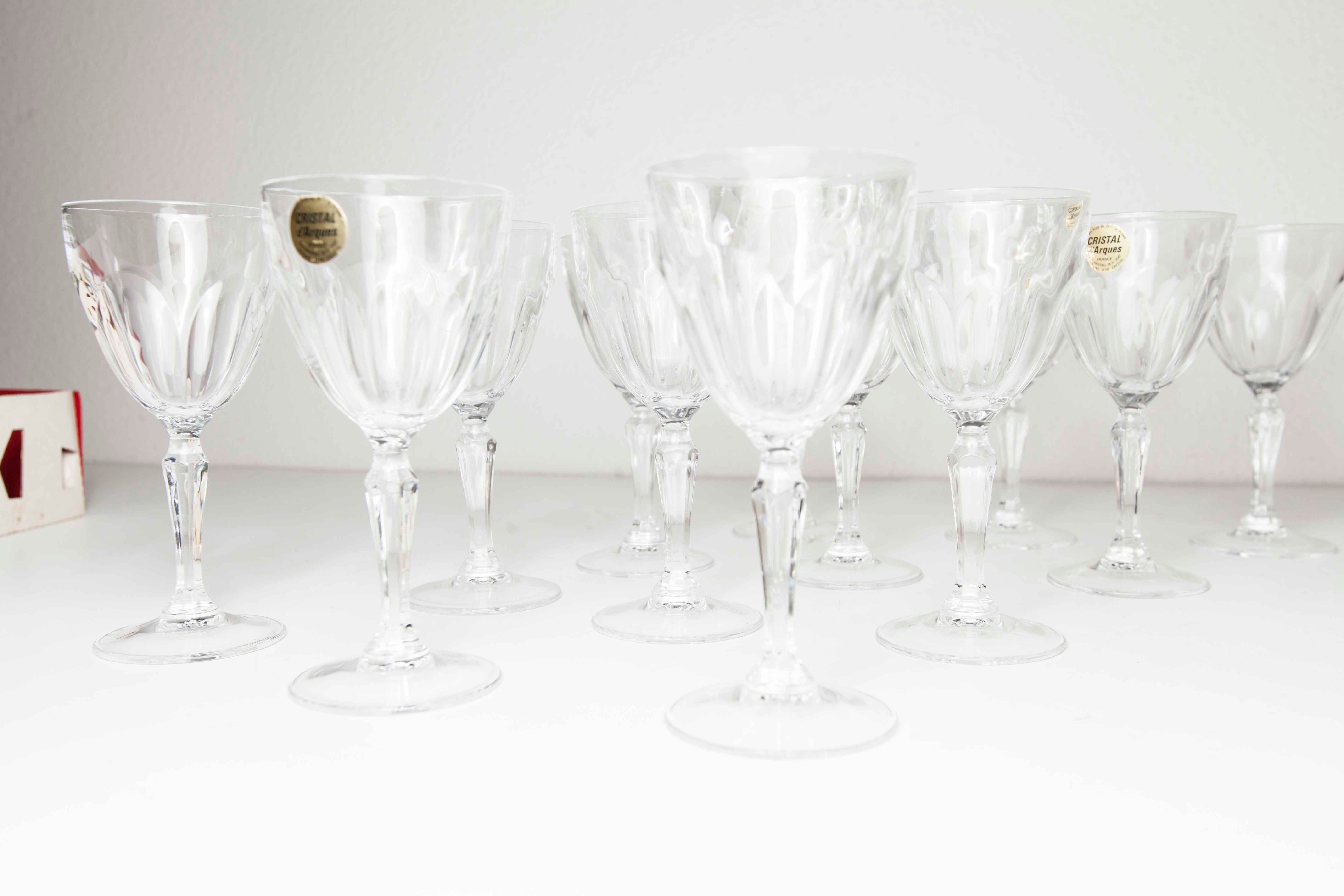 12 Crystal Glasses of Washington model arques