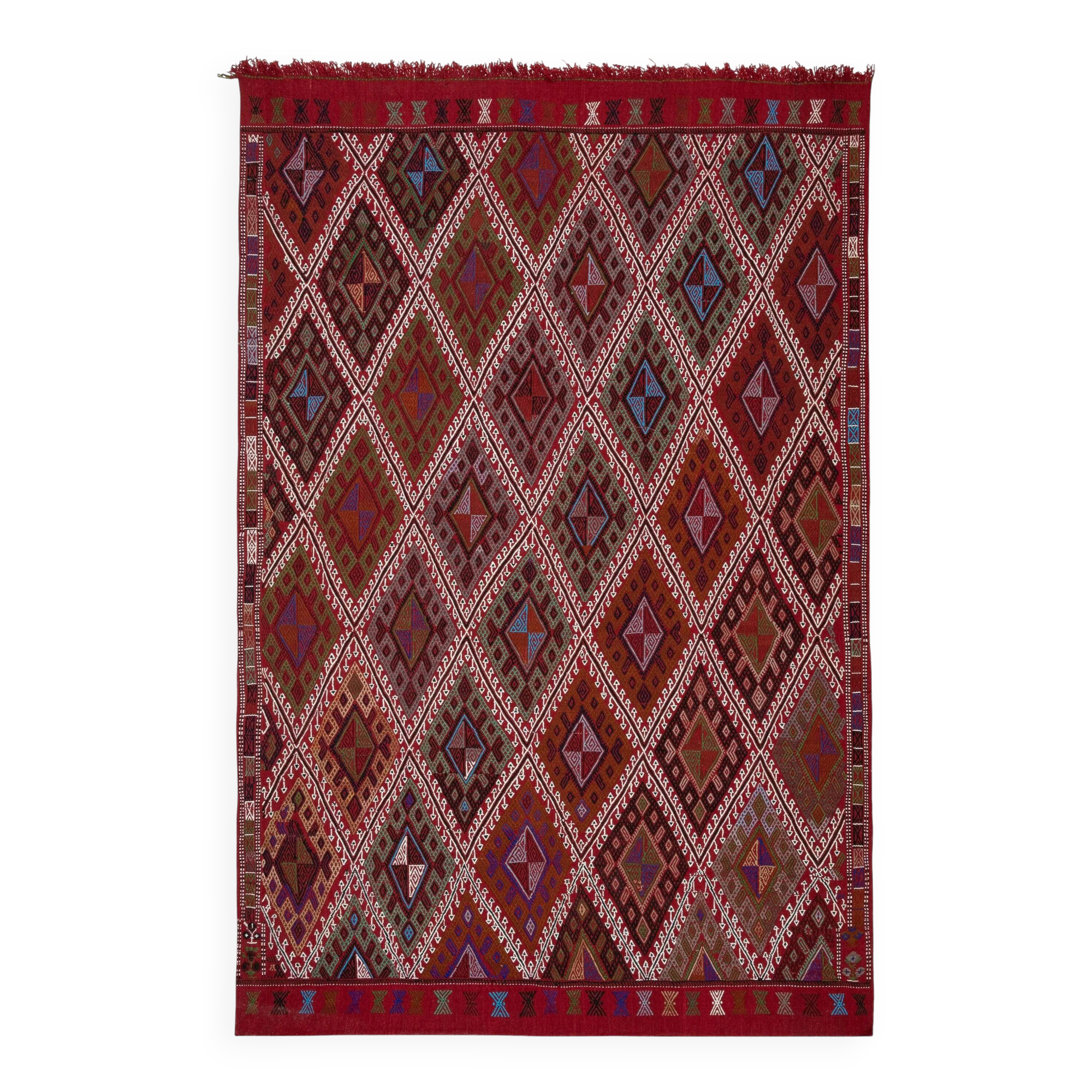 Vintage Turkish kilim, handwoven, 160x247 cm.