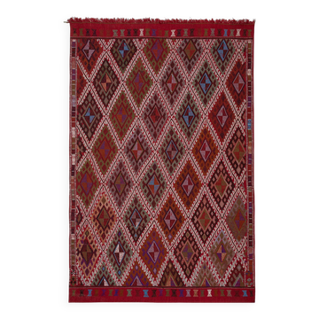 Vintage Turkish kilim, handwoven, 160x247 cm.