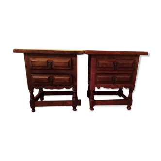 A set of two bedside tables