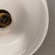 Suspension en verre opale blanc