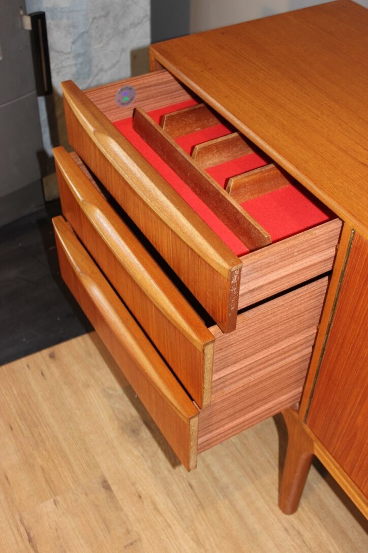 Scandinavian-style teak vintage sideboard by Tom Robertson for McIntosh