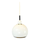 Ball light, white lacquered metal, vintage from the 70s