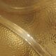 Textured amber globe wall light