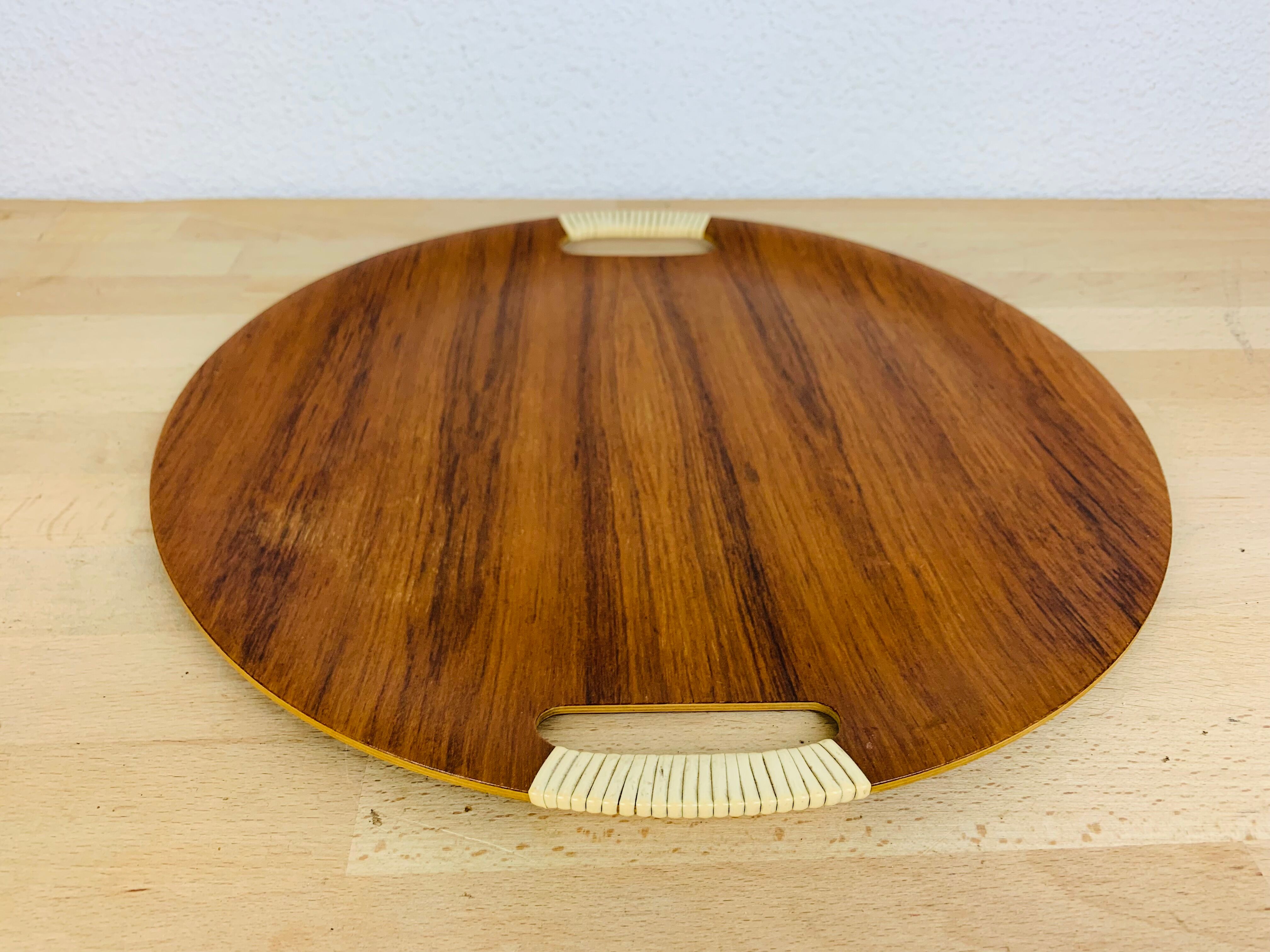 Round top Scandinavian teak 60s