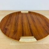 Round top Scandinavian teak 60s