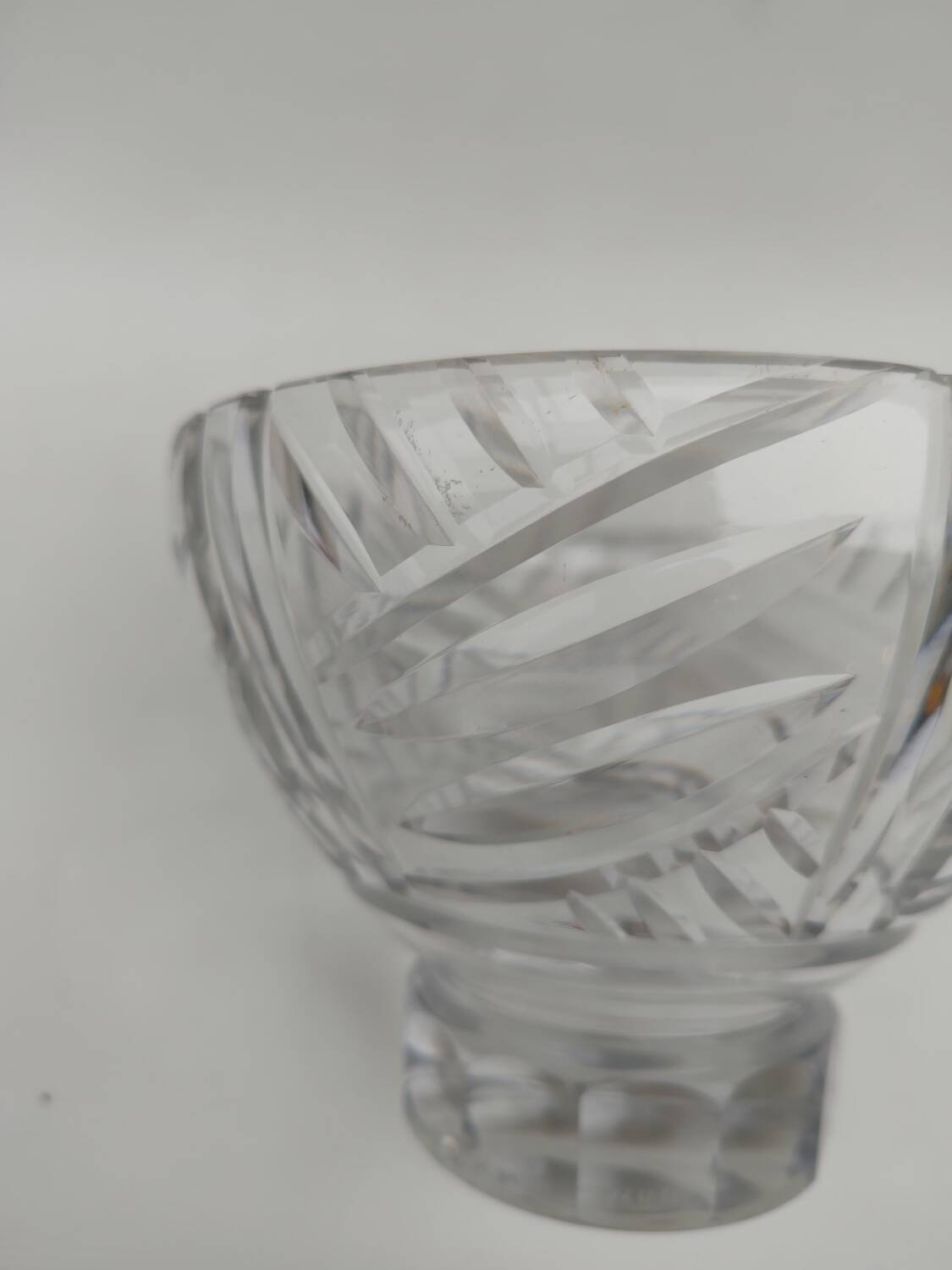 Daum Nancy crystal cup, cross of Lorraine.