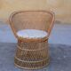 Fauteuil vintage en rotin