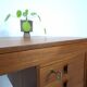Teak vrijstaand bureau met lade uit Denemarken