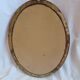 Oval mirror gilded wood, 44x34 cm