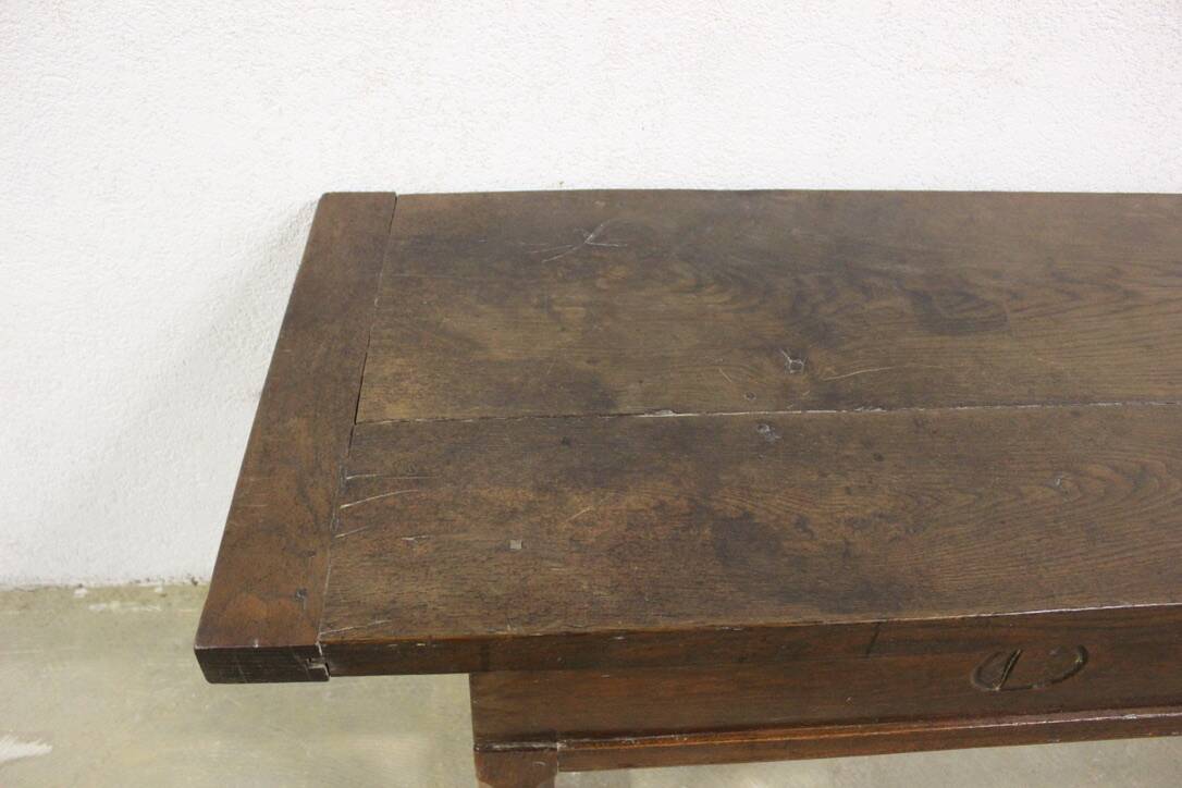 Table De Ferme Ou Console En Chêne Fin XVIII