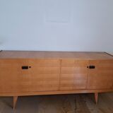 Vintage Scandinavian style sideboard in light wood