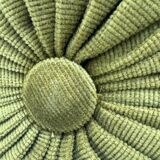 Vintage velvet round cushion