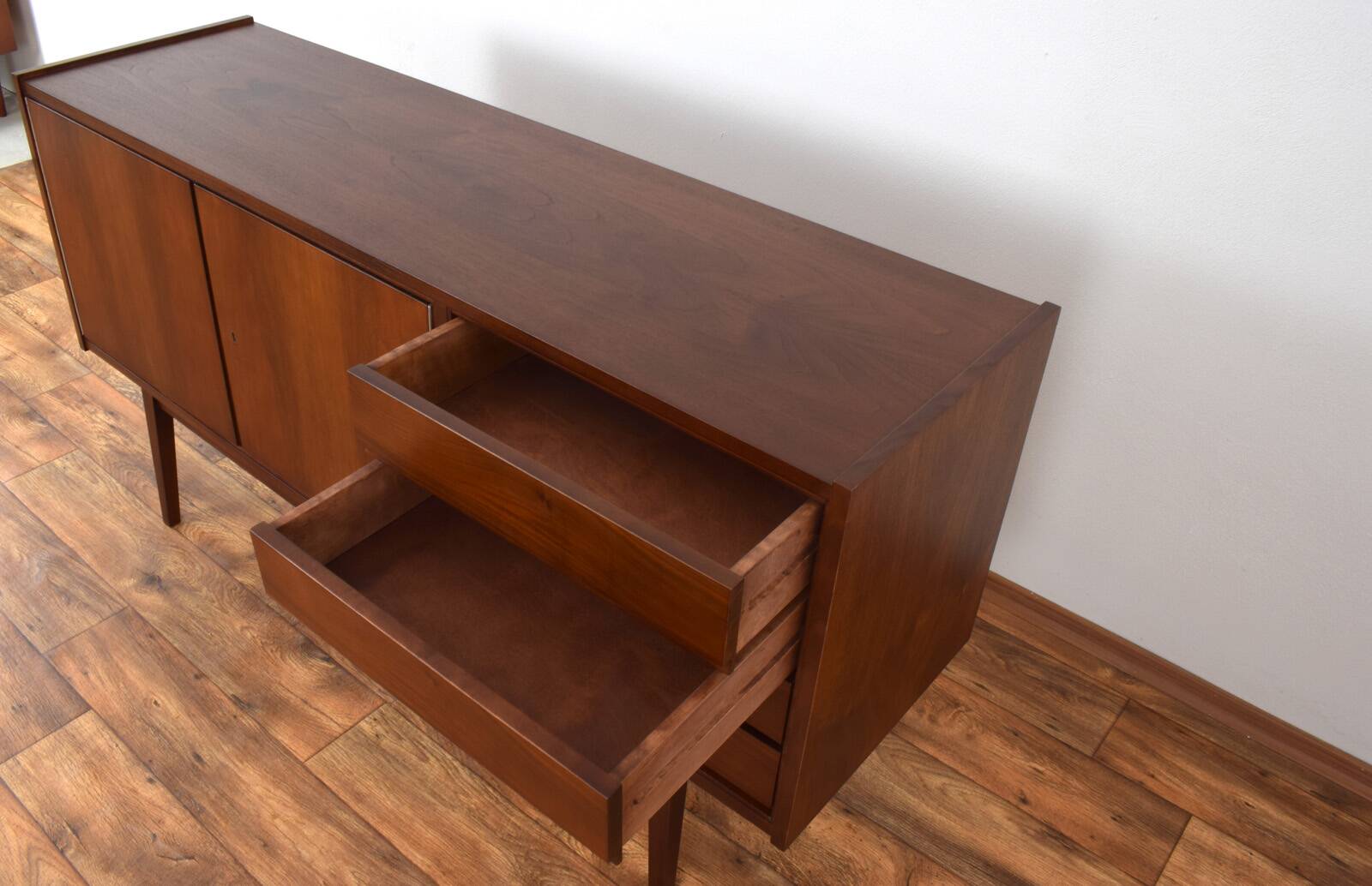 Mid-Century Walnut Sideboard by S. Albrecht, 1960s.