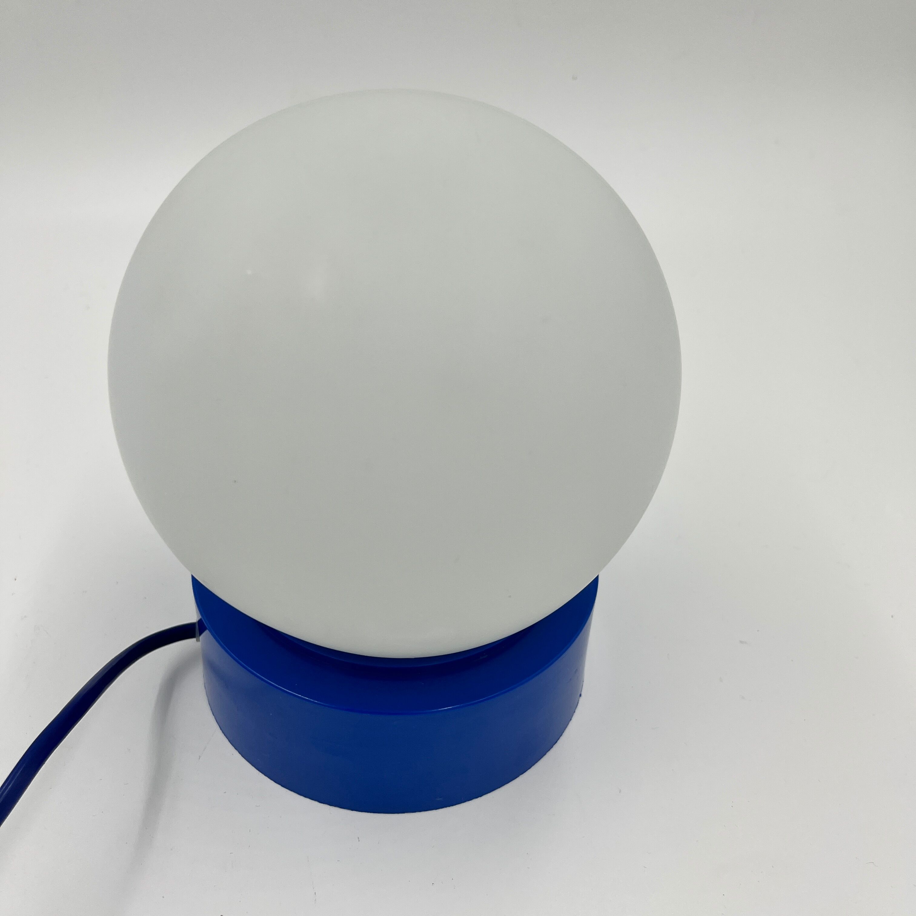 Blue table lamp Domec 80s