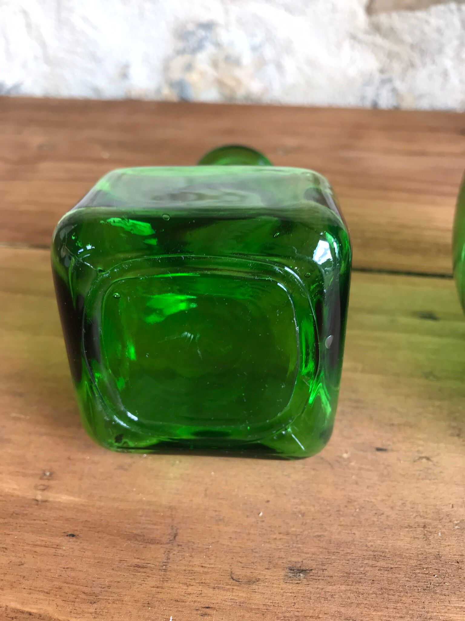 Green Jar Lever and bottle