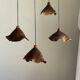 Small suspension in organic teak hat D30 H20