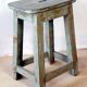Old Burmese teak workshop stool