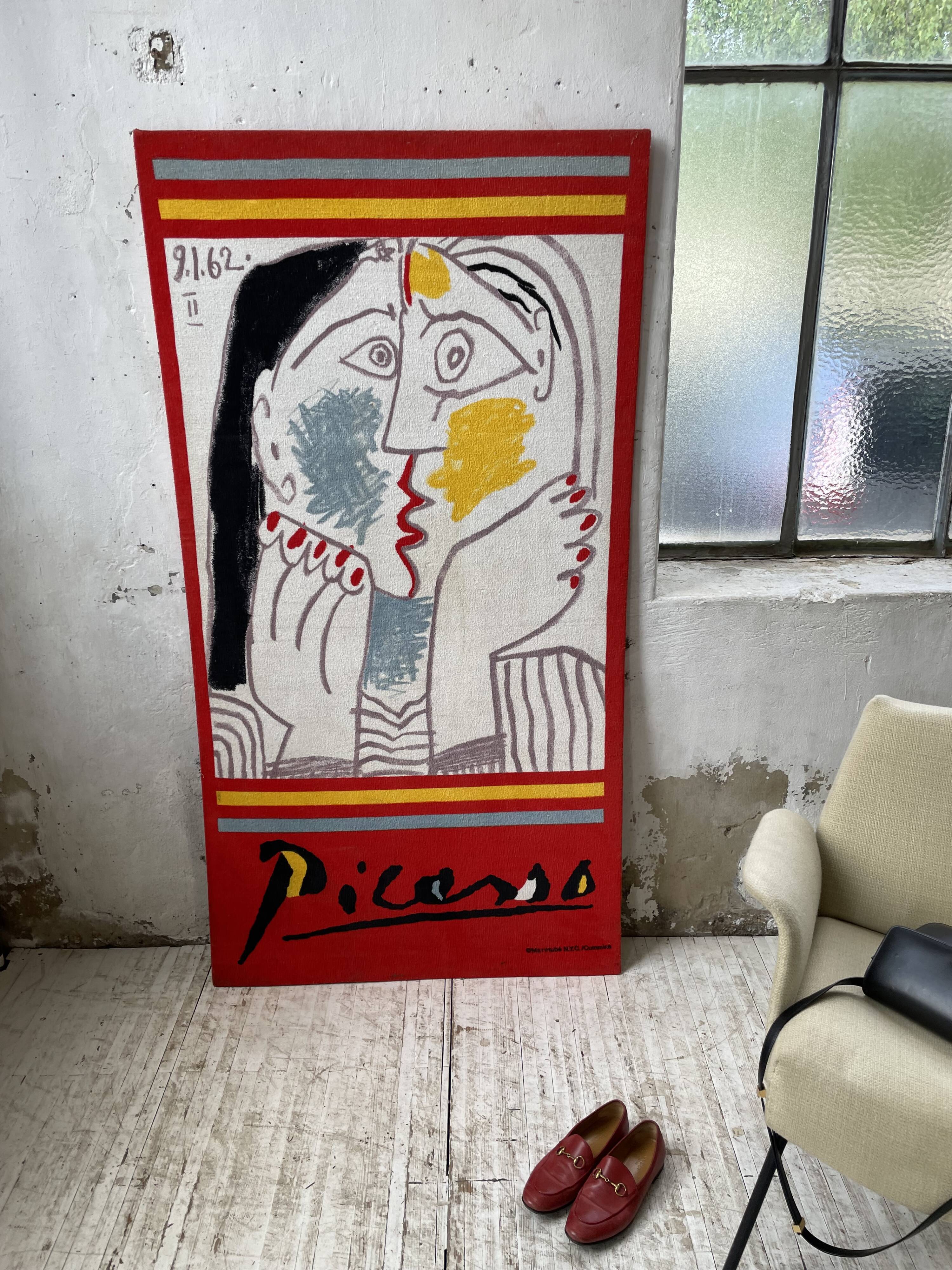 Canvas tapestry Picasso fabric coated on wood XXL