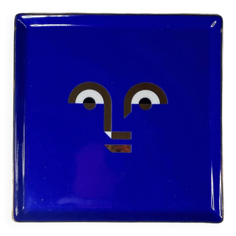 Octaveo Barcelona blue and gold porcelain pocket tray