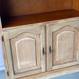 French vintage wooden bookcase