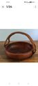 Adrien Audoux and Frida Minet rare basket in solid oak and cordage.