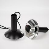 Pair of 2 Danish vintage pendant lamp Louise by Louis Poulsen, 1970s